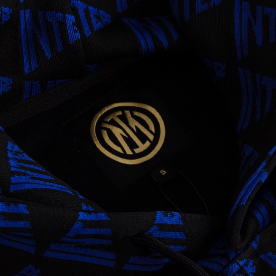 FC Internazionale All Over Pattern Hooded Sweater
