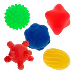 Sensory balls, shapes 5 pcs. AM Tullo colorful 420