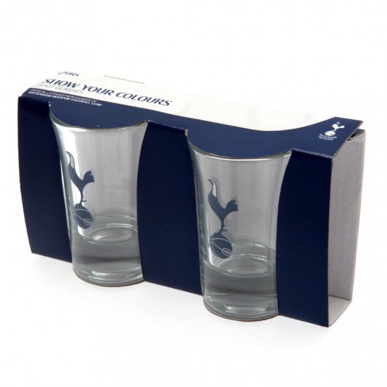 Σετ 2 τμχ. γυάλινα σφηνάκια Tottenham Hotspur FC