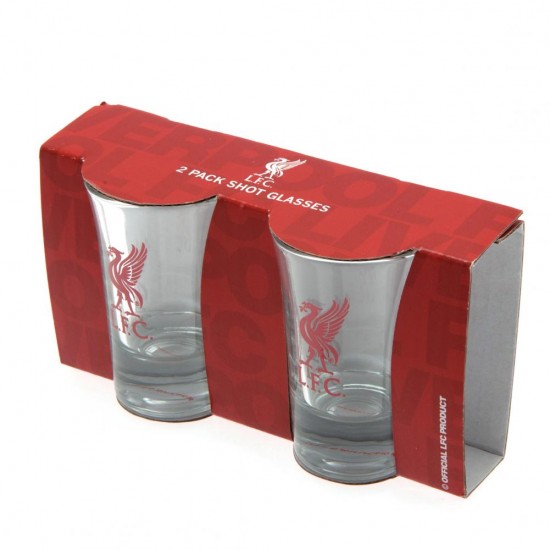 Σετ 2 τμχ. γυάλινα σφηνάκια Liverpool FC