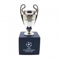 UEFA Champions League τρισδιάστατη μινιατούρα τροπαίου σε ξύλινη βάση (45mm)