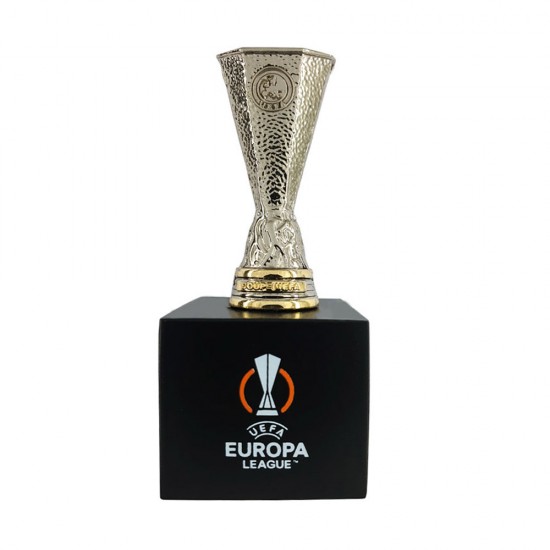 UEFA Europa League τρισδιάστατη μινιατούρα τροπαίου σε ξύλινη βάση (45mm)