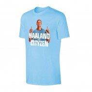 Σίτι μπλουζάκι 'HAALAND the CITIZEN', ανοιχτό μπλε