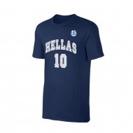 Εθνική Ελλάδας μπάσκετ 2022 μπλουζάκι No10, σκούρο μπλε