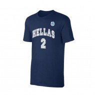 Εθνική Ελλάδας μπάσκετ 2022 μπλουζάκι No2, σκούρο μπλε