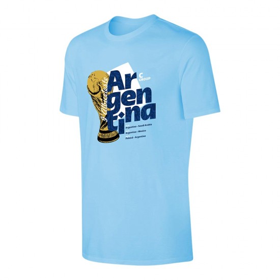 Argentina WC2022 ''Group C' t-shirt - MESSI, light blue