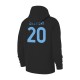 Napoli 'SCARF' footer with hood - ZIELIŃSKI, black