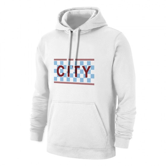 Σίτι φούτερ με κουκούλα 'TEAM' - ΦΟΝΤΕΝ, λευκό