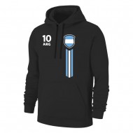 Αργεντινή WC2022 φούτερ με κουκούλα 'COLORS', μαύρο