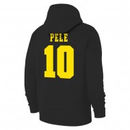 Βραζιλία WC2022 φούτερ με κουκούλα 'COLORS' - ΠΕΛΕ, μαύρο
