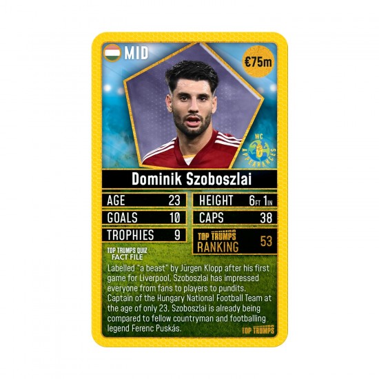 Top Trumps World Football Stars 2024 «The Top 200», τράπουλα 2