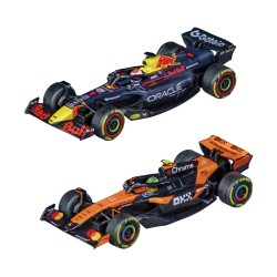 Carrera Pull Speed σετ 2 μονοθέσια F1 Red Bull Verstappen & McLaren Norris