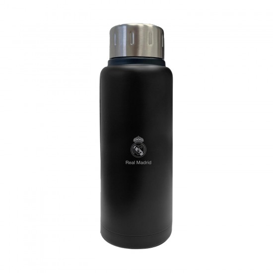 Real Madrid stainless steel thermo bottle 500 ml, black