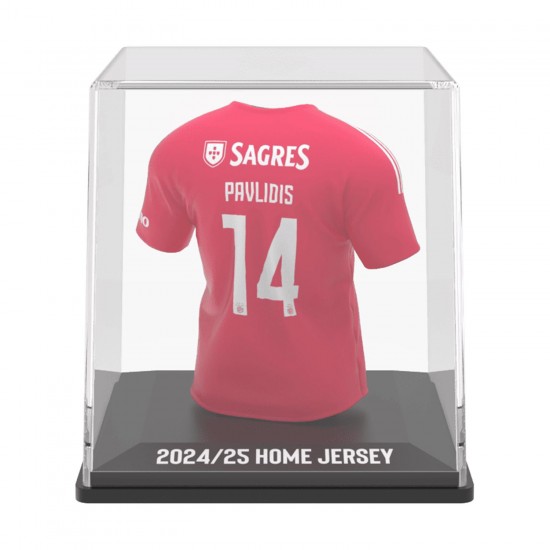 Benfica MyJersey collectible mini jersey Vangelis Pavlidis (Home 24/25)