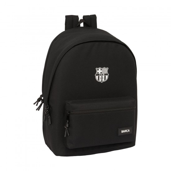 Μπαρτσελόνα διπλό σακίδιο για laptop 40 εκ. με θύρα USB, μαύρο
