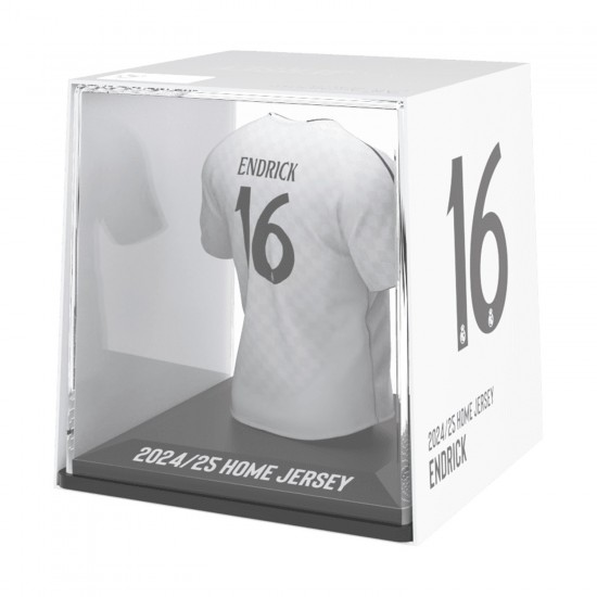 Ρεάλ Μαδρίτης συλλεκτική μίνι φανέλα MyJersey Endrick (εντός 24/25)