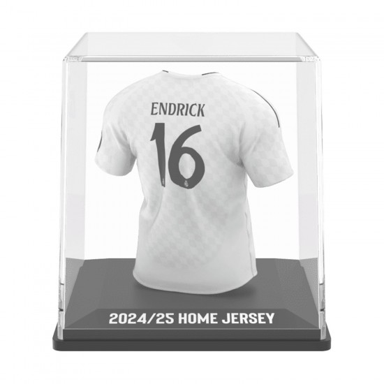 Ρεάλ Μαδρίτης συλλεκτική μίνι φανέλα MyJersey Endrick (εντός 24/25)
