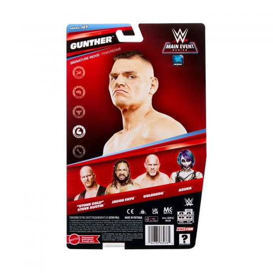 WWE φιγούρα δράσης Mattel Main Event Gunther (JHJ29)