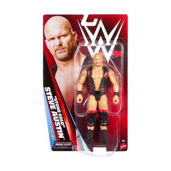 WWE φιγούρα δράσης Mattel Main Event «Stone Cold» Steve Austin (JHJ27)