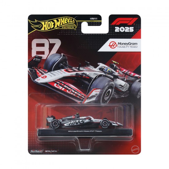 Hot Wheels Premium F1 μονοθέσιο Haas (Driver 2) (JKD90)