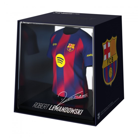 Μπαρτσελόνα συλλεκτική μίνι φανέλα MyJersey Lewandowski (εντός 25/26)