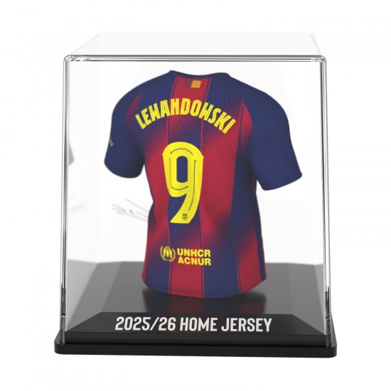 Μπαρτσελόνα συλλεκτική μίνι φανέλα MyJersey Lewandowski (εντός 25/26)