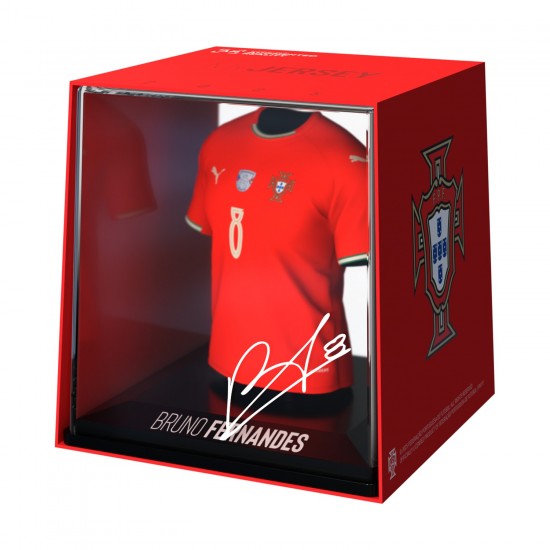 Πορτογαλία συλλεκτική μίνι φανέλα MyJersey Bruno Fernandes (εντός 2025)