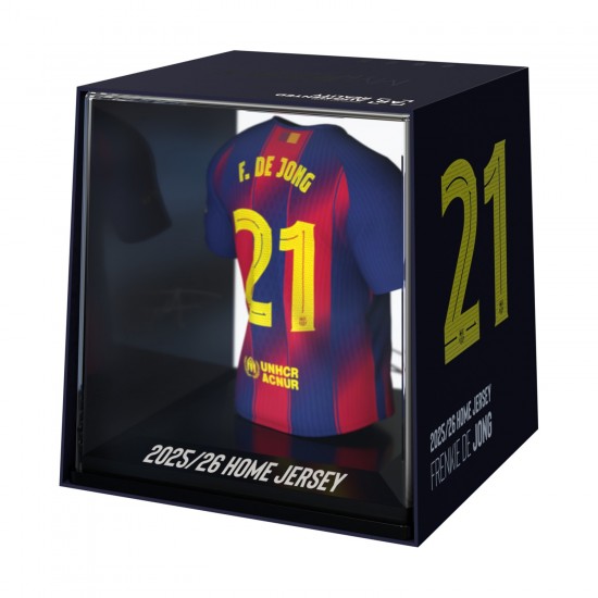 FC Barcelona MyJersey collectible mini jersey Frenkie de Jong (home 25/26)