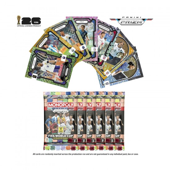 Monopoly Panini Prizm FIFA World Cup, booster pack (αγγλική έκδοση)