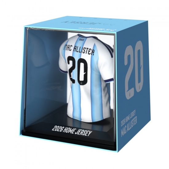 Αργεντινή συλλεκτική μίνι φανέλα MyJersey Mac Allister (Μουντιάλ 2026)