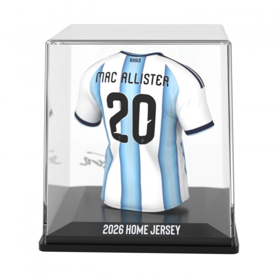 Αργεντινή συλλεκτική μίνι φανέλα MyJersey Mac Allister (Μουντιάλ 2026)