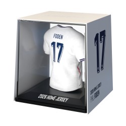 Αγγλία συλλεκτική μίνι φανέλα MyJersey Phil Foden (Μουντιάλ 2026)