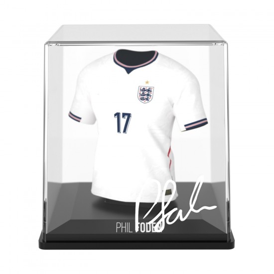Αγγλία συλλεκτική μίνι φανέλα MyJersey Phil Foden (Μουντιάλ 2026)