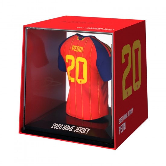 Ισπανία συλλεκτική μίνι φανέλα MyJersey Pedri (Μουντιάλ 2026)