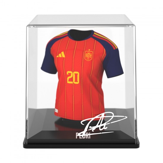 Ισπανία συλλεκτική μίνι φανέλα MyJersey Pedri (Μουντιάλ 2026)