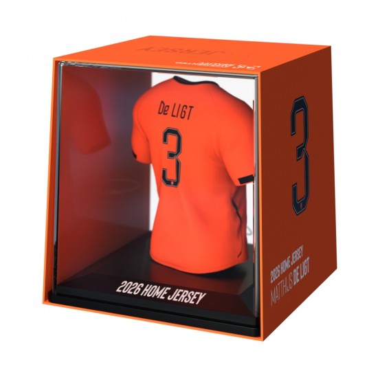 Ολλανδία συλλεκτική μίνι φανέλα MyJersey Matthijs de Ligt (Μουντιάλ 2026)