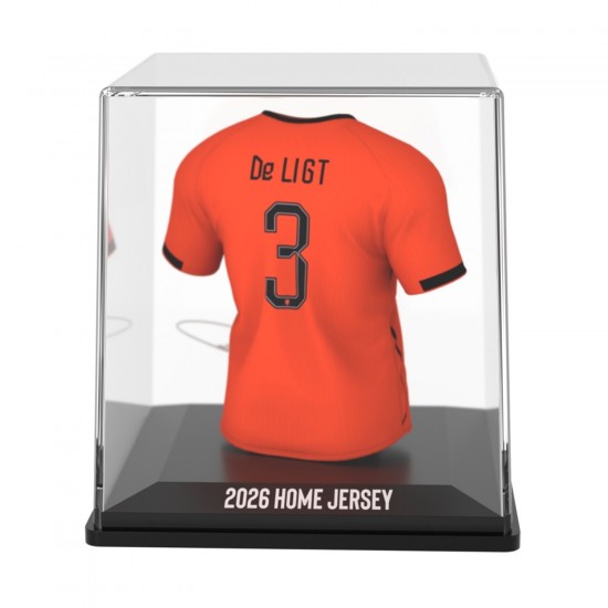 Ολλανδία συλλεκτική μίνι φανέλα MyJersey Matthijs de Ligt (Μουντιάλ 2026)