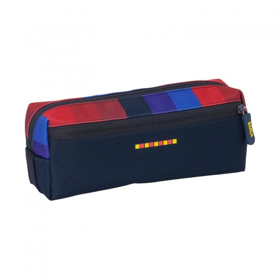 FC Barcelona triple pencil case with 22 cm elastic band