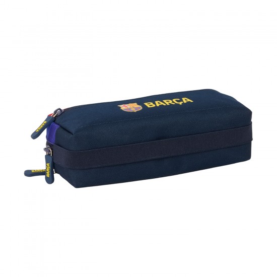 FC Barcelona triple pencil case with 22 cm elastic band