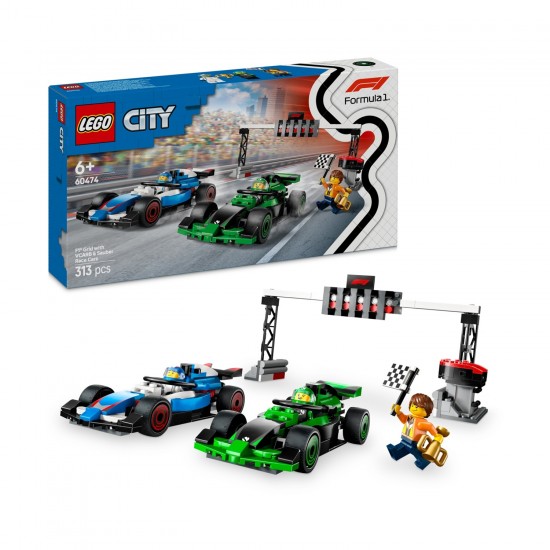 LEGO City F1 grid με μονοθέσια VCARB & Sauber (60474)