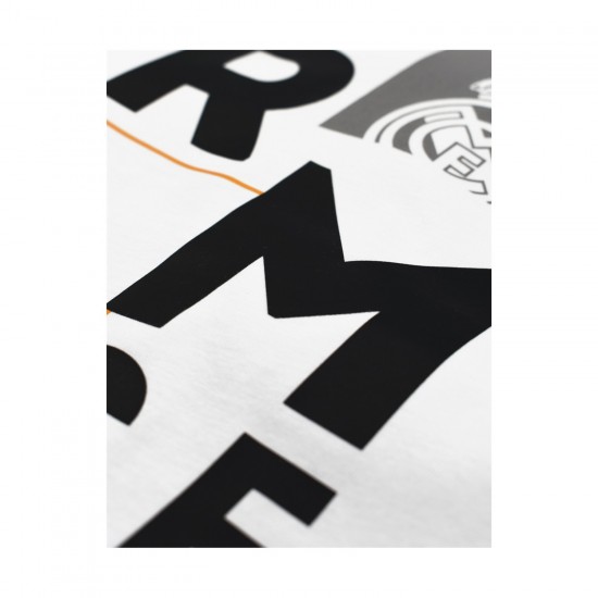 Real Madrid T-shirt «RMCF» minimalist, white