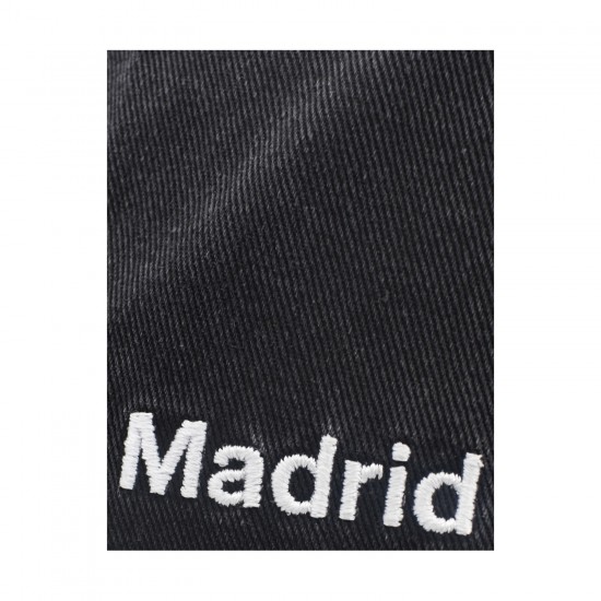 Ρεάλ Μαδρίτης βαμβακερό καπέλο washed, μαύρο