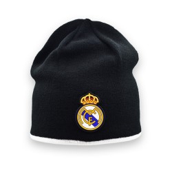 Real Madrid beanie with crest patch, black