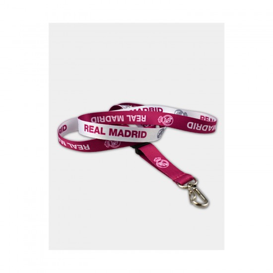 Ρεάλ Μαδρίτης κορδόνι λαιμού (lanyard), ροζ-λευκό