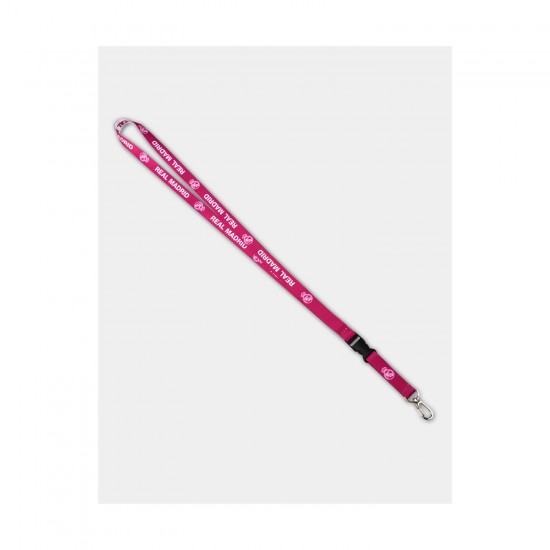 Ρεάλ Μαδρίτης κορδόνι λαιμού (lanyard), ροζ-λευκό