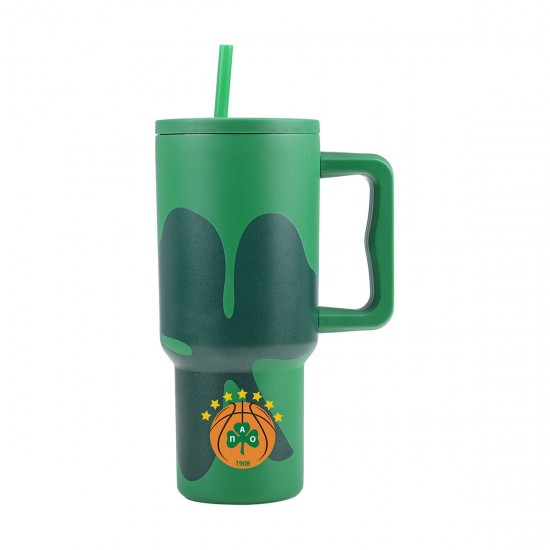 Θερμός Estia Straw Tumbler XL 900ml Παναθηναϊκός BC Edition