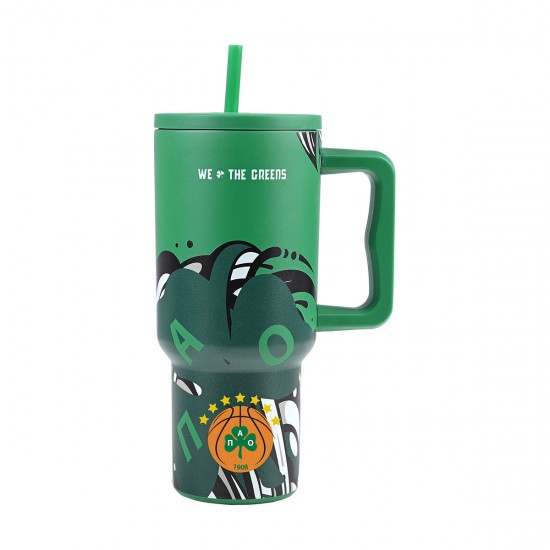 Θερμός Estia Straw Tumbler XL 900ml Παναθηναϊκός BC Edition «We The Greens»