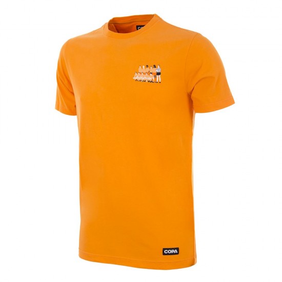 Holland 1988 European Champions Embroidery t-shirt COPA, orange