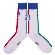 Ιταλία 2016 ρετρο κάλτσες COPA, λευκές