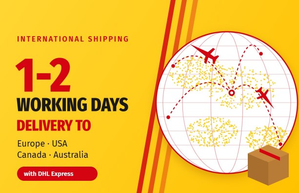 Διεθνείς αποστολές σε 1-2 εργάσιμες με DHL Express